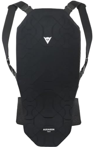 Dainese - Auxagon Back Protector 2,Protector Dorsal para Esquí y Snowboard con Tirantes,Negro/Negro,para Hombres y Mujeres
