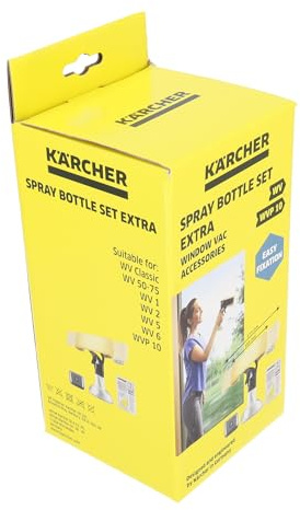 sparefixd for Karcher Window Vac Spray Bottle & Cloth Kit Plus Detergent