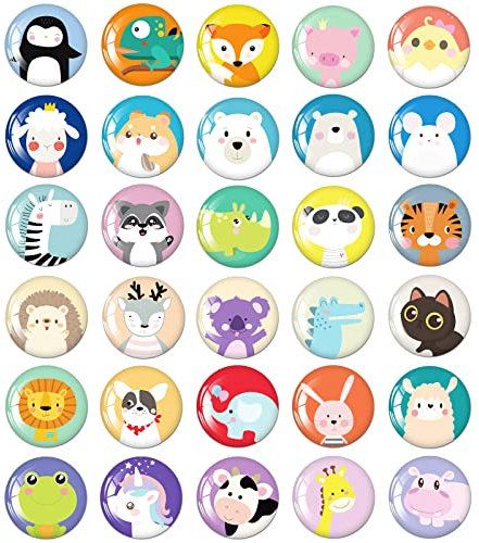 MORCART 30 Stück Tier Magnete Kühlschrankmagnete Lustige Geschenk für Magnettafel Whiteboard Küche Schulschränke Klassenzimmer Büro Kabine Dekorative Magnete Geschenke für Erwachsene Kinder