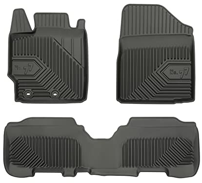 FROGUM No.77 Gummimatten Ganzjahresset von Auto Fußmatten Autofussmatten für Toyota Yaris II 2005-2011 | Langlebiges TPE Material