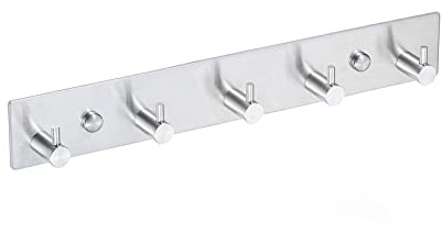 QNIIAED Coat Hook Wall Mounted, Door Hooks Screw in Coat Racks 5 Hooks