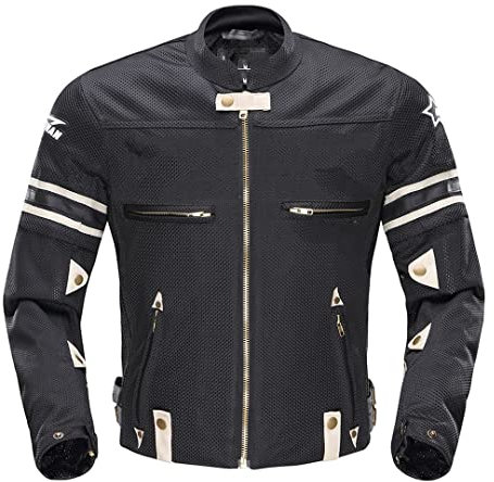 Hcclijo Motorradjacke Sommerjacke Atmungsaktiv Mesh Motorradjacke Motorradbekleidung D103 Schwarz Jacke M