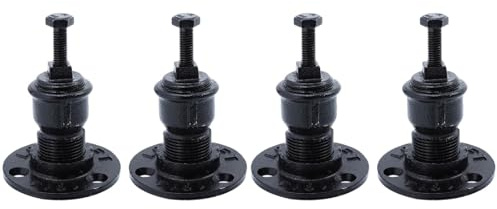 TOPBATHY 4 Stück Handlauf Halterung Innenreppengeländer Aus Eisen Robuste Handlaufhalter Für Treppenbefestigung Im Haus Büro Und Hotel 7X13X6.5 Cm
