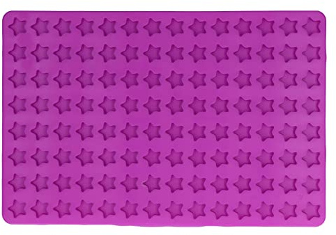 Backmatte Hundekekse, Backmatten für Hundeleckerlies, 112 Löcher Fünfzackiger Stern Silikon Keksformen, 1,7x1,7x0,6cm, -40° bis 230°, Antihaftbeschichtet, für DIY Schokolade und Süßigkeiten