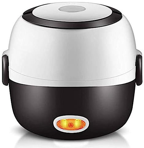 KANBUN Boîte à repas électrique Mini cuisinière multifonction portable Chauffée pour aliments 1,2 l Cuiseur à riz Vaporisateur d'oeufs