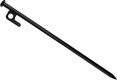 Zeltnägel 3 Stück 20cm Stahl Schwarz für Camping und Outdoor