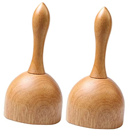 BCOATH 2 Pezzi Coppette per Coppettazione in Legno Forma di Tazza, Strumento per Gua Sha, Facile da Impugnare per Uso Personale