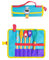 Chefclub Kids - Kit Mini-Ustensiles de Cuisine pour Enfants - Trousse de Rangement avec Fouet, Spatule, Cuillère, Maryse et Pinceau - Matériaux Sans BPA - Apprentissage Ludique - Dès 4 Ans