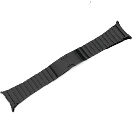 Länkarmband Passar for Samsung Galaxy Watch 7 Ultra 47 mm Inga luckor Armband i rostfritt stål Passar for SAMSUNG Watch 7 Ultra 47 mm Metal Band(Black 1)