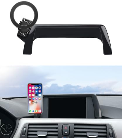 MaserWeller Car Phone Holder for 2012-2018 BMW 3 Series / 2014-2018 BMW 2 Series&4 Series Accessories 6.5-Inch Screen Fixed Clip, 360° Rotation Phone Mount, Cell Phone Holder Does Not Affect Air Vent | BMW 3 Series 2012-2013, Magsafe Accessories Magnetic Cell Phone Mount Clip Compatible with iPhone, 3D fit Navigation Bracket