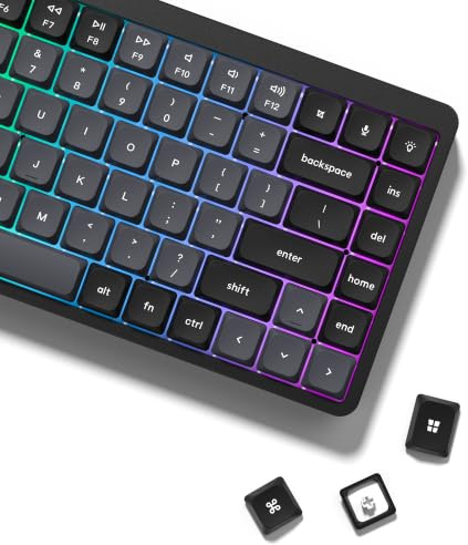 dagaladoo Low Profile keycaps,Black/Grey,Double Shot PBT keycap Set | 138-keys custom keycaps for Mechanical Keyboard 60% 65% 75% 96% 100% cherry-MX switch,TKL, Full-Sized Layout