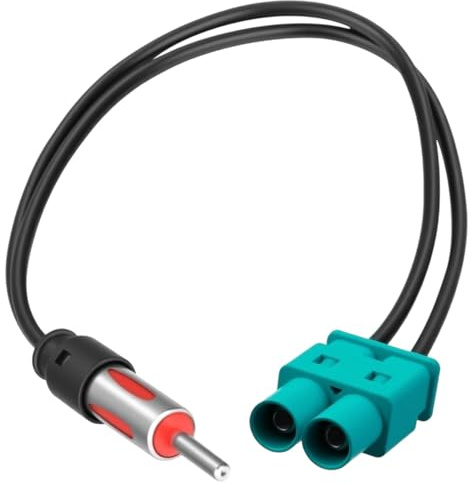Dual Fakra Autoradio Antennenadapter 30cm, amplificador antena coche Kompatibel mit Diversity-Antennensysteme in Audi-, FIAT-, Mercedes-, Peugeot-, Skoda-, Seat- und Au VW-Automodelle | Kompatibel mit Stereo-Audio und Player für Antennensysteme Au Di, Fiat, Mercedes, Peugeot, Skoda, Seat, Vw