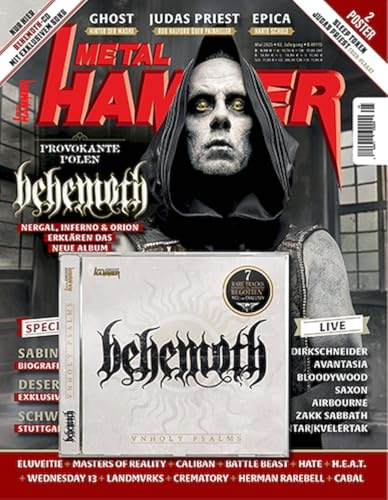 Metal Hammer Magazine Germany 2025-05 Behemoth Ghost Epica + CD + Poster Sleep Token Judas Priest