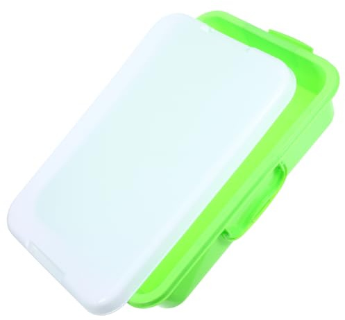 BESPORTBLE Portable Handheld Sand Tray with Lid Capacity Sandbox Storage Box for Easy Carry Small Sand Tray for Indoor Outdoor Play and Art Activities