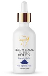 Sérum Royal au NILA, Huile de Figue de Barbarie et d'Argan, Sérum de Nuit, Peaux Mixtes à Grasses, Anti-taches, Uniformisant et Illuminant, Visage