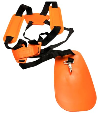 Nicear Correa acolchada para desbrozadora de gasolina, doble hombro con cinturón de nailon duradero, correa de arnés universal ajustable para desbrozadora, para recortadora de hilo en serie