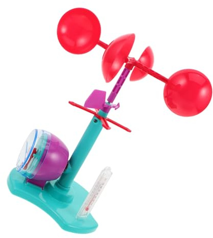 LRXIYODE Interactive Wind Vane Weather Indicator Stem Science Experiment Kit with Wind Speed and Direction Anemometer Educational DIY for Classroom and Home Science Learning