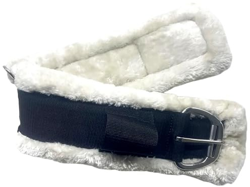 LLHCF Fleece-Gurt für Pferde, Western-Gurt, atmungsaktiv, Pferdegurt, strapazierfähig, Sattelzubehör für Training, strapazierfähig, atmungsaktiv, Sattelzubehör