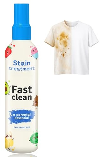 Stain Treater Spray,Powerful Stain Remover Spray for Clothes,Fabric Stains Remover,Fabric Cleaner-Removes Grease,Oil,Sweat,Ink,Wine Stains,Safe on Whites & Colors,Travel & Laundry Stain Treater