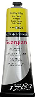 Daler Rowney Georgische Ölfarbe, wunderschöne Farben, 225 ml, zitronengelbes Chrom