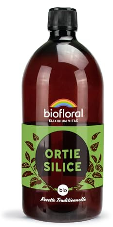 Biofloral Ortie-Silice Buvable Bio 1 L | Contribue à la santé des articulations, des muscles et à une peau nette. Certifié Demeter, fabrication française.