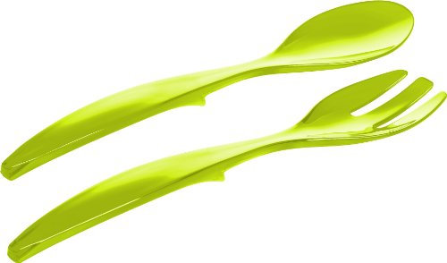 Emsa 507178 Salatbesteck, 2–teilig, Kunststoff, Länge 30 cm, Grün, Vienna, Hellgrün