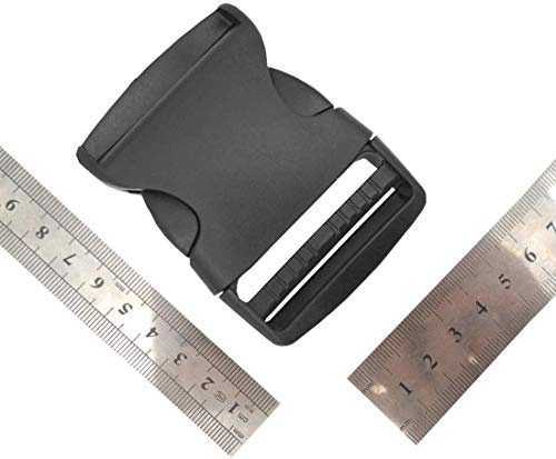 Bonnin Side Release Buckles For Webbing Quick Release Plastic Adjustable Buckles Clips for DIY Craft Backpack Strapping Bag Webbing Belt Luggage Fastening Strap Dog Collars (6pcs) (25mm)