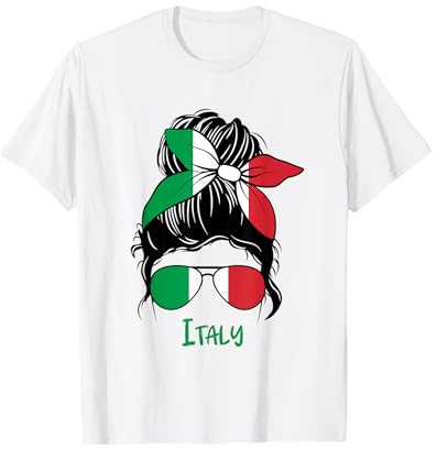 Italienisches Mädchen aus Italien Flagge Italien Frauen Italien Mädchen T-Shirt