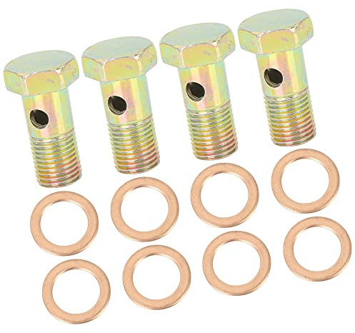 A ABSOPRO M12x1.25mm Métrique Filetage Banjo Boulon Frein Raccord Adaptateur (Ensemble de 4)