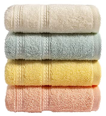 CULPRT 4Pcs Kindertuch, Reines Baumwoll, Kindergarten, Wischende Gesichtsreinigungstuch, Absorbierend Und Weich, Weich/a/50 * 25Cm
