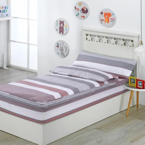 DHESTIA HOME Saco Nórdico con Cremallera Edredón Ajustable Cama Infantil Zarautz Nude Color Nude Talla Cama 90