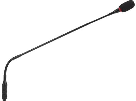 23,2 Zoll Schwanenhalsmikrofon, Flexibles Kondensatormikrofon mit Rauschunterdrückung aus Aluminiumlegierung, Universelles Leistungsstarkes 4 Loch Mikrofon für Konferenzräume,