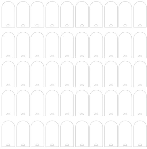 Sudemota-Tarjetas de Boda acrílicas Mate, 50 Uds., Hoja de Placa de Nombre acrílica, decoración de Boda en , Tarjetas de Lugar, Tarjeta de Lugar DIY