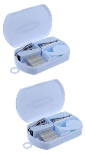 Parliky 2 Sets Binder Hole Puncher Buchbinder Maschinen Mini Hefter Für Den Einsatz Im Büro