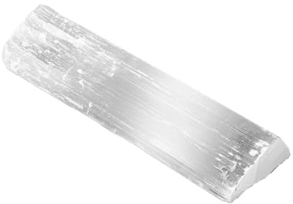 NKlaus Bâton de sélénite 36,5 x 9 cm - Grande barre d'énergie pour la guérison des chakras, la méditation et la protection - Pierre de guérison puissante pour Reiki et purification spirituelle