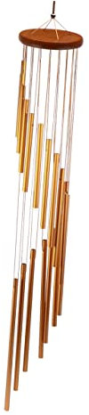 Yardwe Windspiel Metallrohr Rotierende Windglocke Treppendesign für Den Einsatz