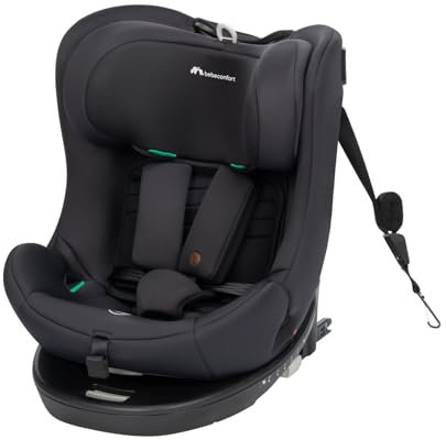 Bebeconfort Athena 360 i-Size, Silla Coche 360, 0-12 Años, 40-150 cm, Silla Coche ISOFIX, Reposacabezas 10 Posiciones, 4 Posiciones Reclinadas, Protección Lateral, Mineral Black