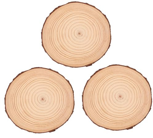 Toddmomy Pavés De Jardin En Bois Naturels Pour Allée Extérieure 18-20 Cm Diamètre 2 Cm Épaisseur Décoration De Jardin Pas Japonerie Pour Pelouse Extérieur Lot De 3 Pièces