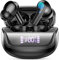 Auriculares Inalambricos Bluetooth, Auriculares Bluetooth 5.4 con 4 ENC Cancelacion Ruido HD Mic, 45H Estéreo HiFi In-Ear Cascos Inalambricos Running IP7 Impermeable/Pantalla LED/Carga Rápida Tipo-C
