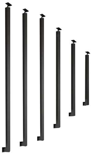 Corrimano industriali per scale Parapetto di sicurezza Tipo L Maniglione antiscivolo Corrimano per scale interne transitorie Ringhiera (70cm 1PS)