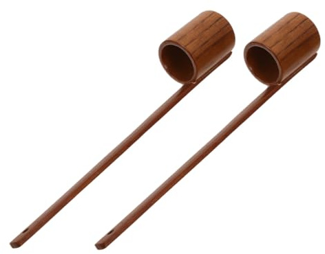 Hohopeti 2 Pièces Louche à Vin Vintage avec Manche Long Cuillère Doseuse Plate pour Verser Huile Vinaigre et Sauce Soja Louche à Mesurer Ergonomique