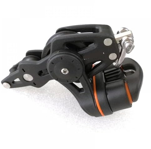 35Mm 1 3/8 Inch Single Swivel Shackle Ring Clamping Set Marine Bearing Pulley Compatible With Sailing Dinghies