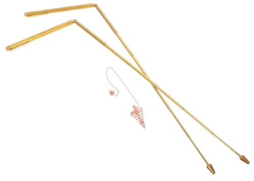 BESPORTBLE Baguettes Sourcier Cuivre Solides Kit Télescopiques Portables pour Radiesthésie et Facile à Utiliser Outil Polyvalent pour Détection Eau et Chasse Aux Fantômes