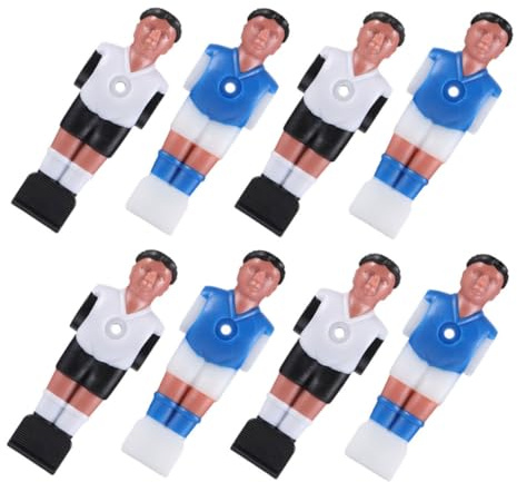 ROMISBABA 8 Stück Tischfußball Figuren Aus Robustem Harz Präzise Gefertigte Ersatzspieler Für Tischfußballspiel Kompakt Vielseitig Für Familie Büro Und Freizeit