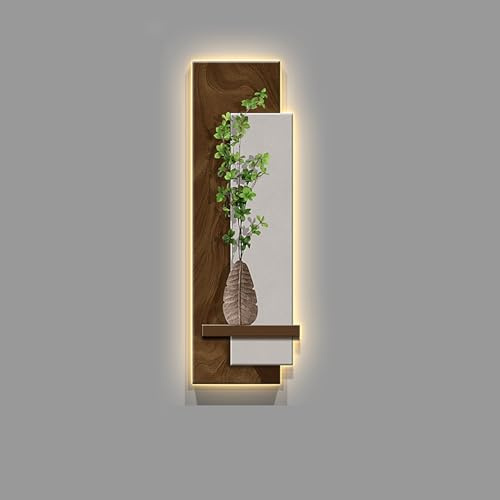 Pittura decorativa in rilievo 3D con illuminazione a LED per camera da letto moderna e arte della parete domestica