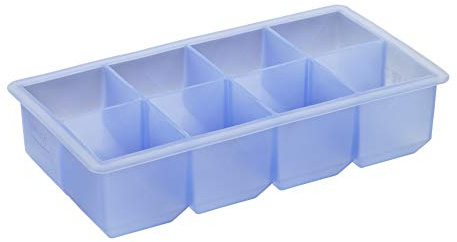 Lurch 10466 isbitsberedare kub för 8 isbitar (5 x 5 cm) av 100% BPA-fri platina silikon, blå