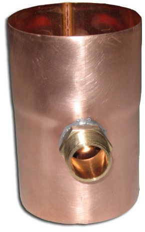 G&A 60 mm Kupfer Regenwassersammler, Sammler, Füllautomat, Rund, CISTERN