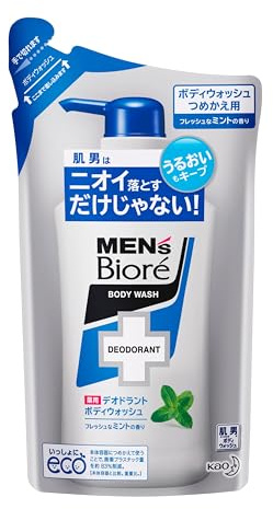 Biore Japan - Men's Biore Deodorant body W fresh mint refill 380ml