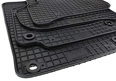 Gummimatten Kompatibel mit Golf Plus/Cross 2005-2014 Automatten BEF. Oval | Fußmatten Allwetter NEU Premium Qualität 100% passgenau Schutz vor Schmutz Schnee & Feuchtigkeit rutschfest schwarz 4-teilig