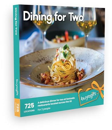 Buyagift Dining for Two Gift Experiences Box with 725 Gourmet Gift Experiences from Delicious Dining To Afternoon Teas